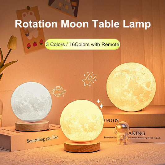 LunaLevitate: Floating 3D Magnetic Moon Lamp